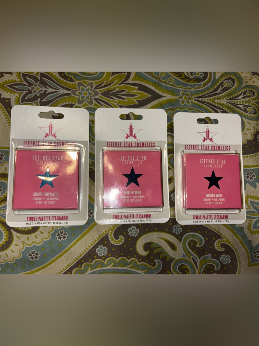 Jeffree Star single palette eyeshadow bundle